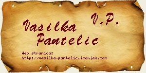 Vasilka Pantelić vizit kartica